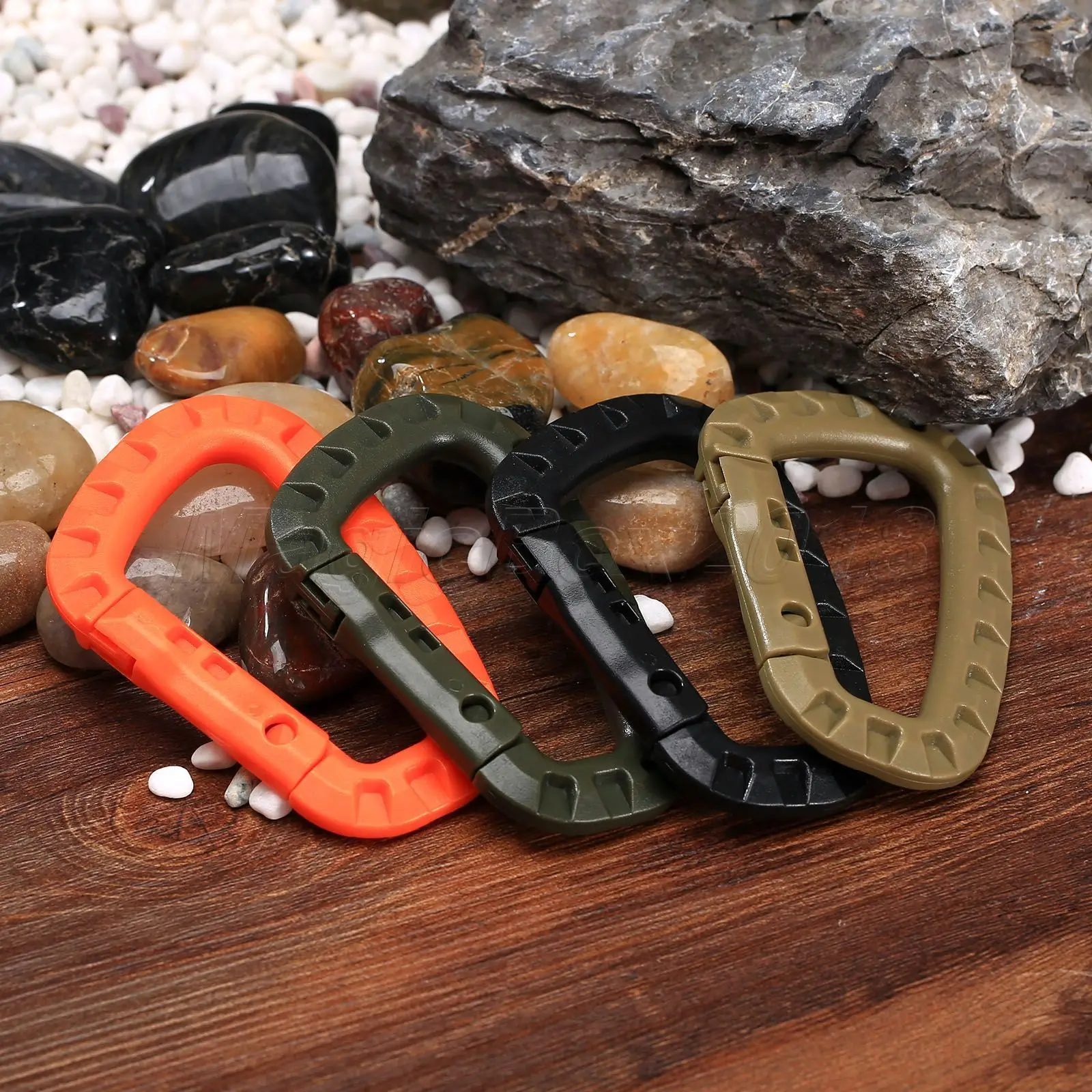 5 PCS Outdoor Plastic Carabiners Hanging Buckle Hook Keychain Bushcraft 2025 new Survival Tool