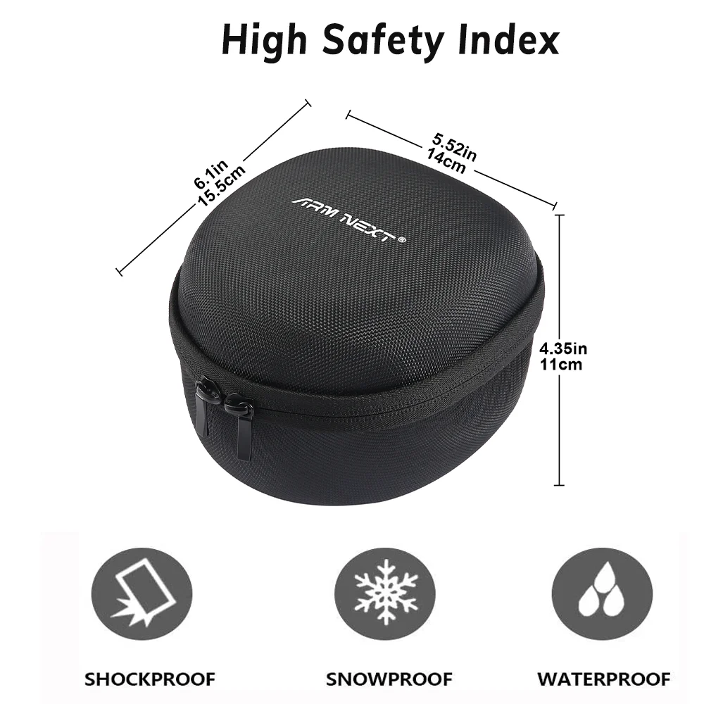 ARM NEXT military tactical headset hard body storage case / light headset case / electronic shooting earmuffs portable case