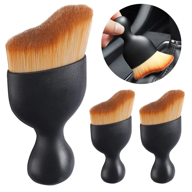 3Pcs Soft Car 2025 Cleaning Brush Dashboard Air Outlet Gap Dust Removal Detailing Clean Tools Auto Maintenance new Interior Accessories