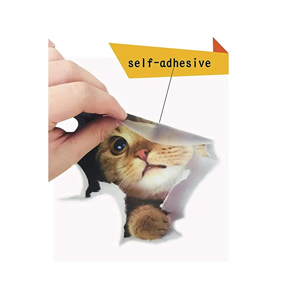 new 2025 TQQTQQ 1Pcs 3D Dog Cat Car Sticker Cute Funny Pet Dog Decal Creative Modified Stickers Waterproof Car Styling Decorations