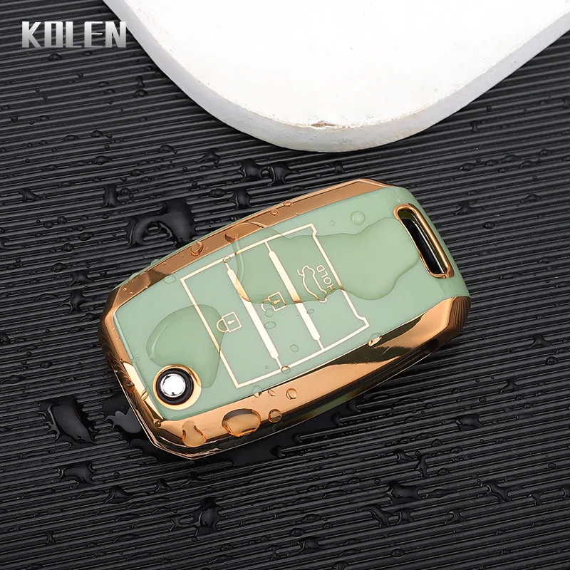 TPU Car Flip Key Case Cover 2025 Shell Fob For new KIA RIO 3 K2 K3 K4 K5 Sportege Picanto Optima Soul Ceed Sorento Forte Stinger Cerato