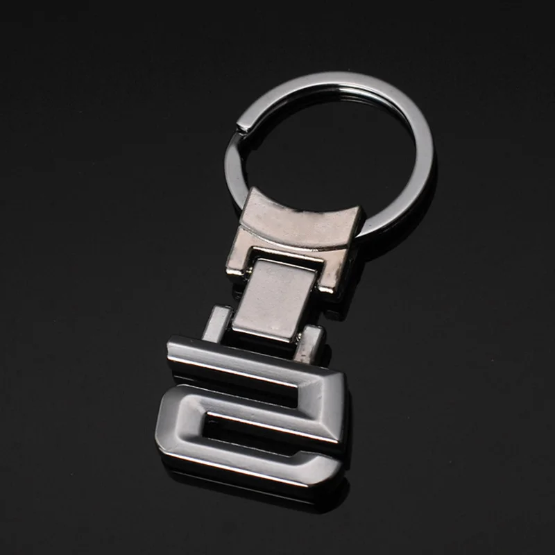 ddmysmile Holder Digital Keychain Car Key Ring Pendant Modified Digital Metal For X 1 3 5 6 7 8 Series Car Interior Smile