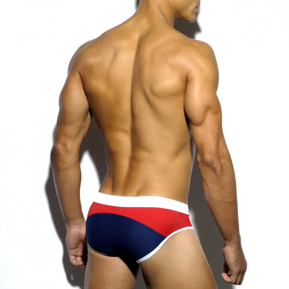 UXH Brand Swimwear Men Briefs Mens Bathing 2025 Summer Padded Push-up Swim pants Swimsuit Male Swimming Sport new Beach Surfing
