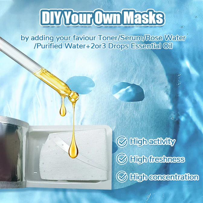 Freeze-Dried Facial Mask Oil-Control Whitening Sheet Masks for Face Anti-Aging Firming Brightening Moisturizing Skin Care Beauty