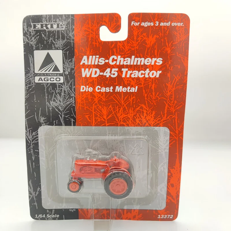 Diecast Metal Mini ERTL WD-45 Tractor Vehicle Keychain Alloy Tractor Truck Track-Type Model Toy