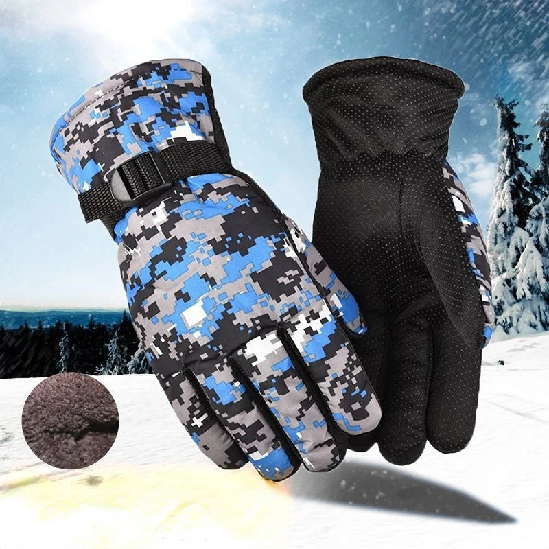 Men Skiing Gloves new Waterproof 2025 Winter Warm Hands Gloves Snowboard Thermal Motorcycle Riding cycling sports thicken Snow Gloves