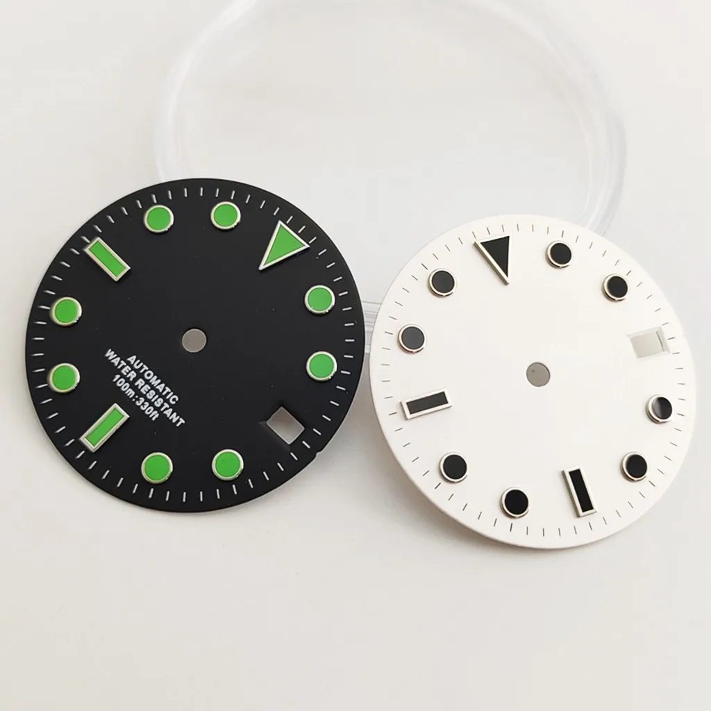 28.5mm Sterile Watch Dial With Date Window For NH35 NH36 Automatic Movement Part