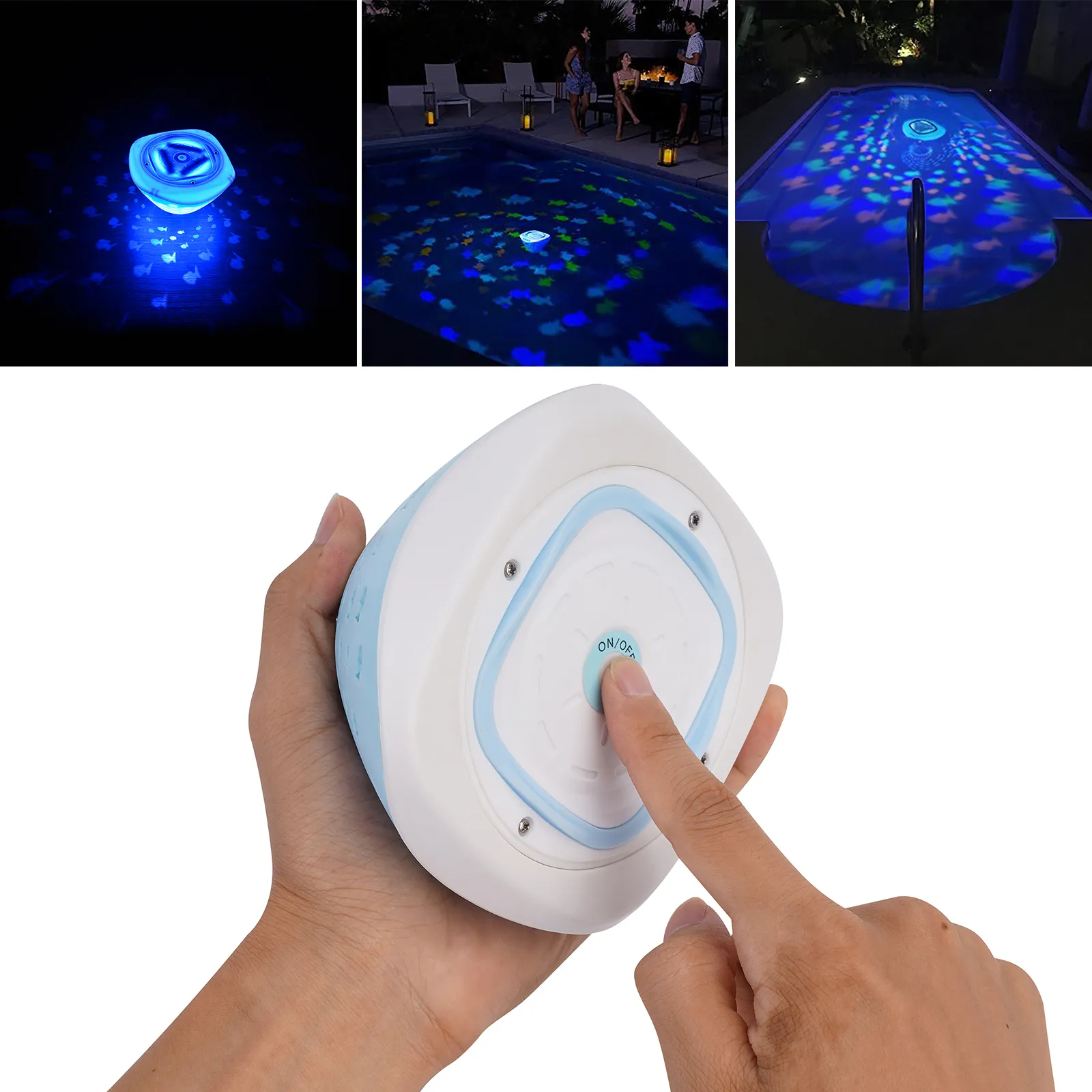4 Colors Floating Light LED Swimming Pool Light Underwater Waterproof LED Solar Power Multi Color Changing Water Drift Lamp