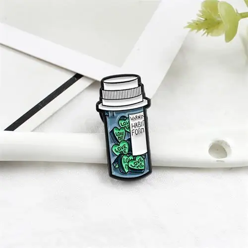 XEDZ Syringe Band-aid Enamel Brooch Medical Appliance Medicine Metal Badge Doctor Nurse Stylish Jewelry Gifts For Friends