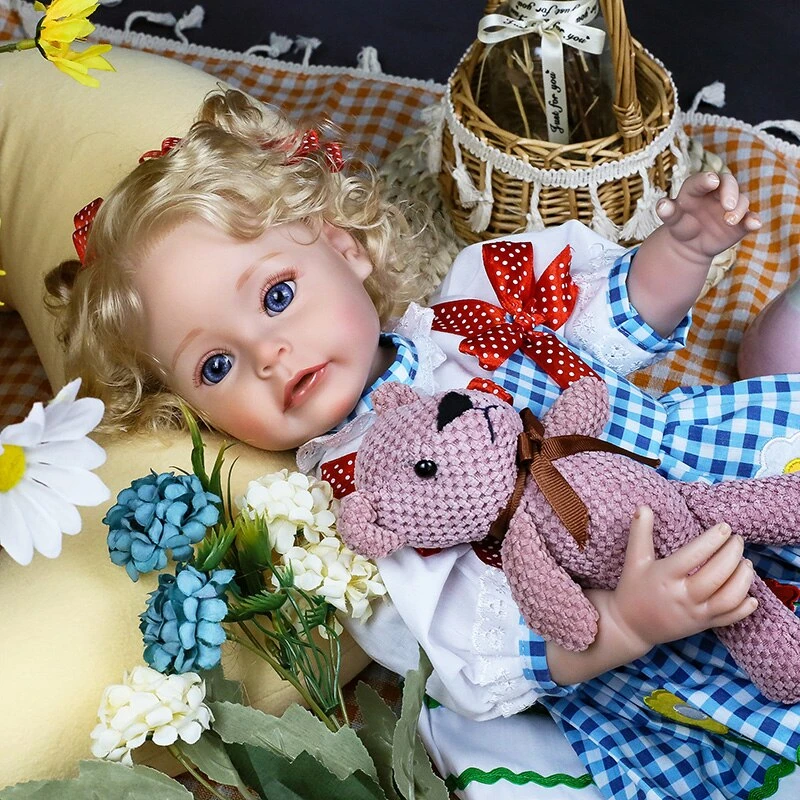 ForestBear 20-inch 50cm Realistic Reborn Baby Dolls - Lifelike Soft Vinyl Body Newborn Doll, Real Life Baby Dolls for Kids 3+