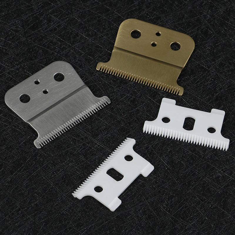 2PCS Ceramic Barber Cutter Blade T-outliner Replace Set Fit For Andis Shear