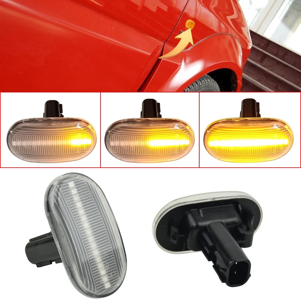 1Pair Super Bright For Suzuki Jimny JB64W Sierra JB74W JB23W Lapin Carry Truck LED Turn Signal Light Flashing Side Repeater Lamp