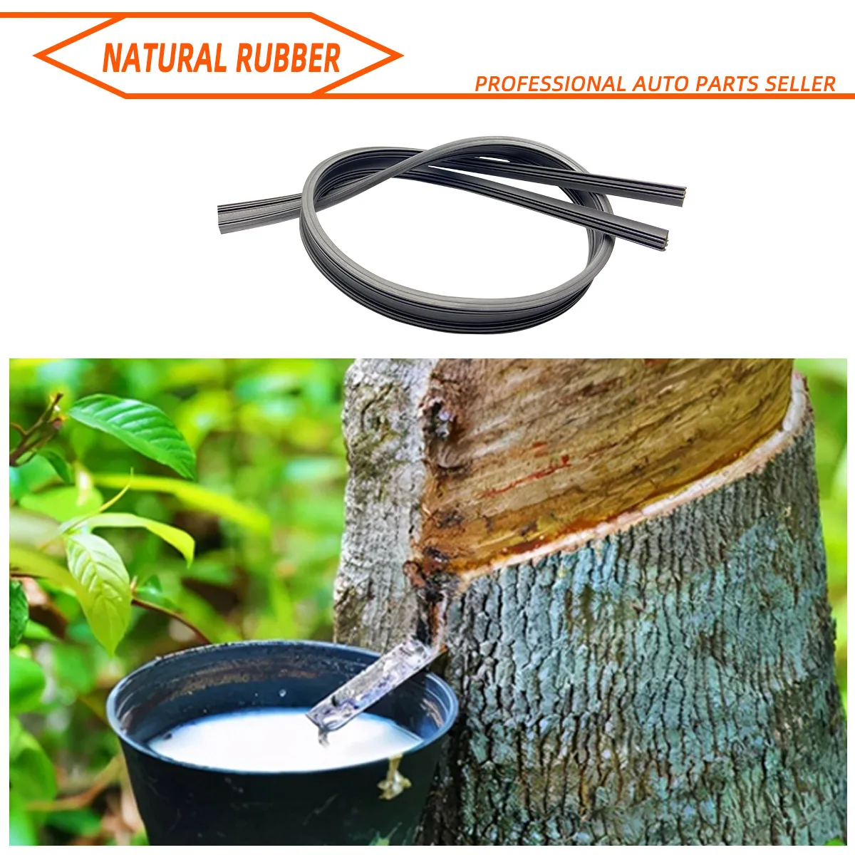 2PCS 35cm To 80cm new Car Wiper 2025 Rubber Refill Blade Soft Insert Strip DIY Can Be Cut Windshield Wiper Replacement Parts 26" 32"