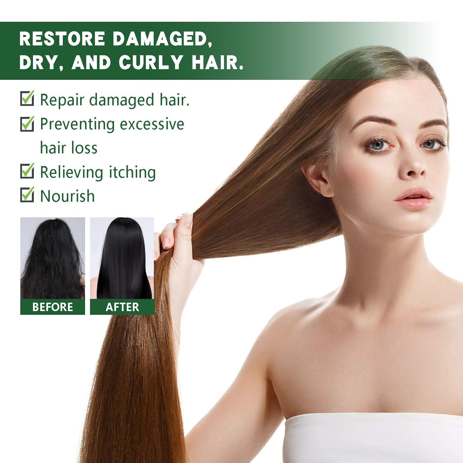 Keratin Hair Mask Professional Hair Treatment Cream Smoothing Straightening Soft Repair Damaged Frizz Hair Care Products