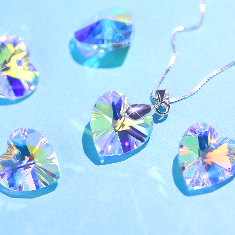 14mm 2025 28pcs/pack Crystal AB Pendant Glass beads Crystal Gems Charms new For Jewelry Making Necklaces Earrings DIY Best Quality