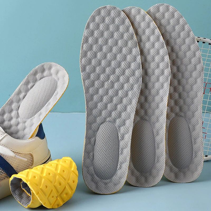 2pcs Latex Memory Foam Soft Insoles Women Men Sport Running Foot Support Shoe Pad Breathable Orthopedic Feet Care Insert Cushion