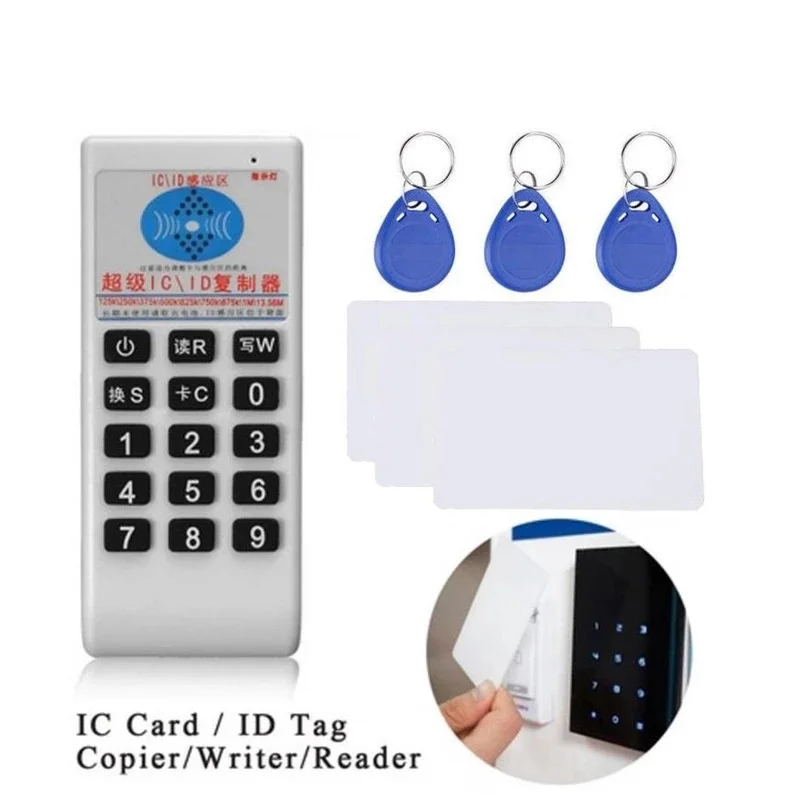 Handheld 125Khz-13.56MHZ Copier Duplicator Cloner RFID NFC IC Card Reader & Writer And 125KHZ 13.56MHZ Cards Suit Or Stand-Alone