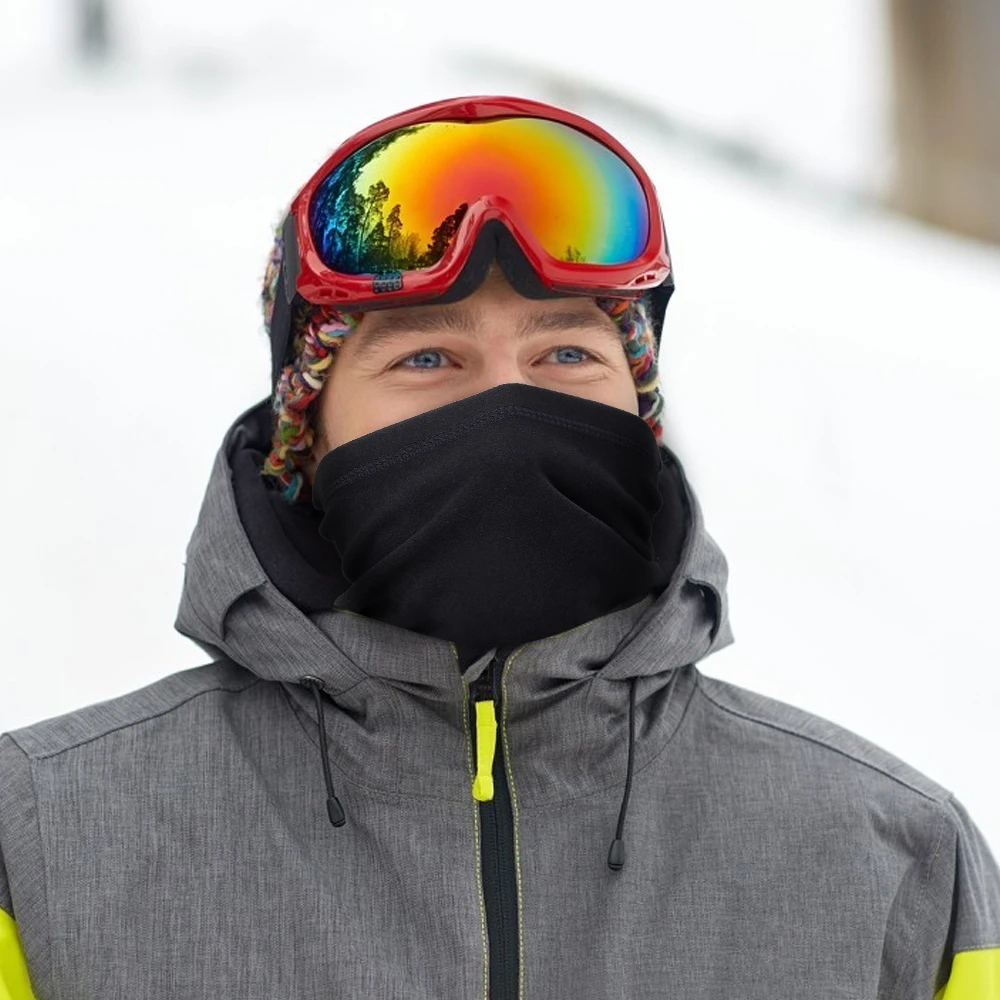 Winter Fleece Thermal Neck Warmer Gaiter Bandana 2025 Face Mask Ear Cover Tube Scarf Skiing Snowboard new Neckerchief Headband Women Men