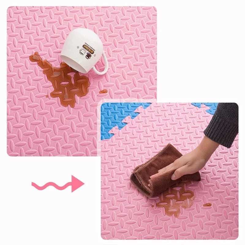 Play Mats 16pcs Foam Baby Play Mat Puzzle Mat Kids Interlocking Exercise Tiles Rugs Floor Tiles Toy Carpet Soft Carpet 30*30*1cm I24X
