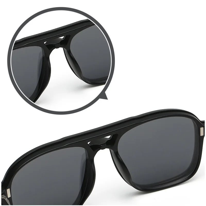 6PCS 2025 Magnetic Polarized Clip new On Sunglasses Women Men Plastic Frame for Night Driving Sunglasses UV400