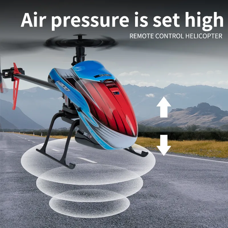WLtoys XK K200 new 2025 RC Helicopter 2.4G 6-Aixs Gyroscope 4CH Altitude Hold Optical Flow Remote Control Helicopter Toys for Children