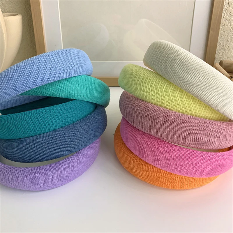 Wide-brimmed Sponge Hair bands Women's Sweet All-match Headband Cute Face Wash Hairband Girls Hair Accessories