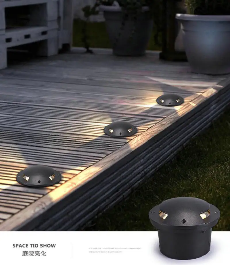 Underground Light IP68 Outdoor Garden Spot Landscape Lighting Path Buried Yard Lamp Spotlight