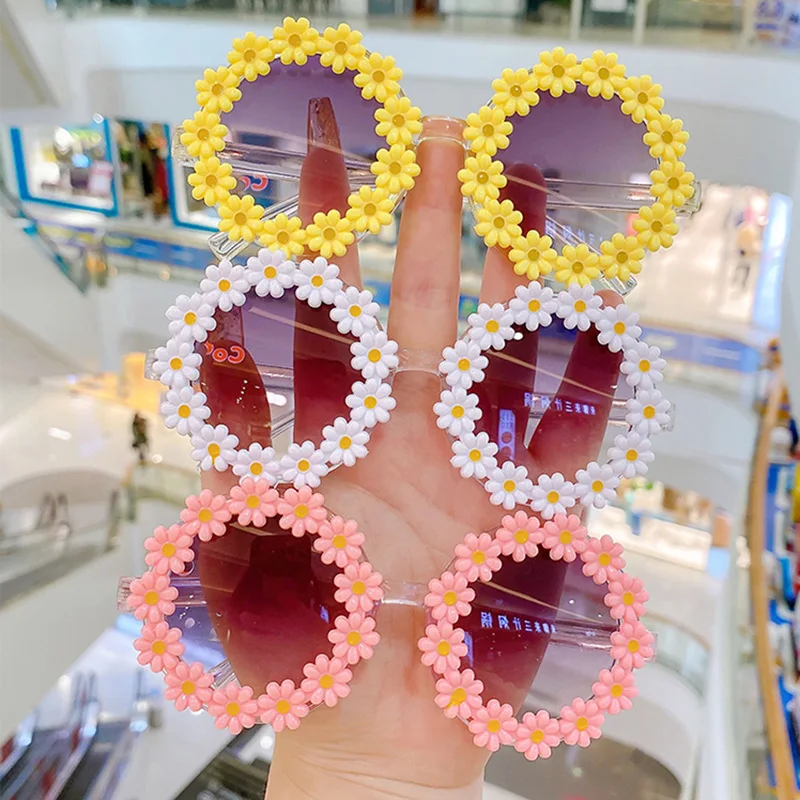 Child Girls Headwear, Cute Sweet Flowers Summer Outdoor Travel Casual Kids Accessories 1-8T