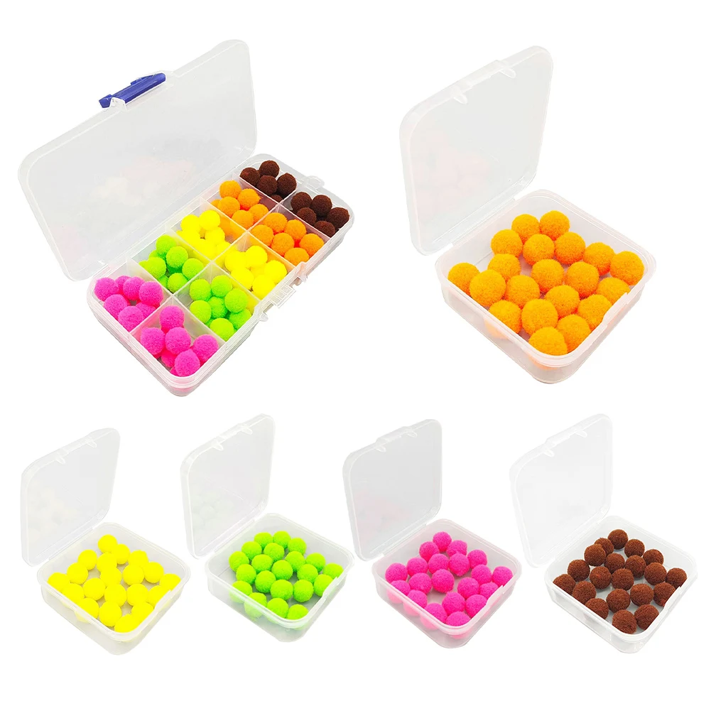 20/100pcs Bait Balls Floats Ball Fishing Lures Flies Lure Flyfishing Fly Hook Bait Material Carp Fishing Trout Octopus Baits