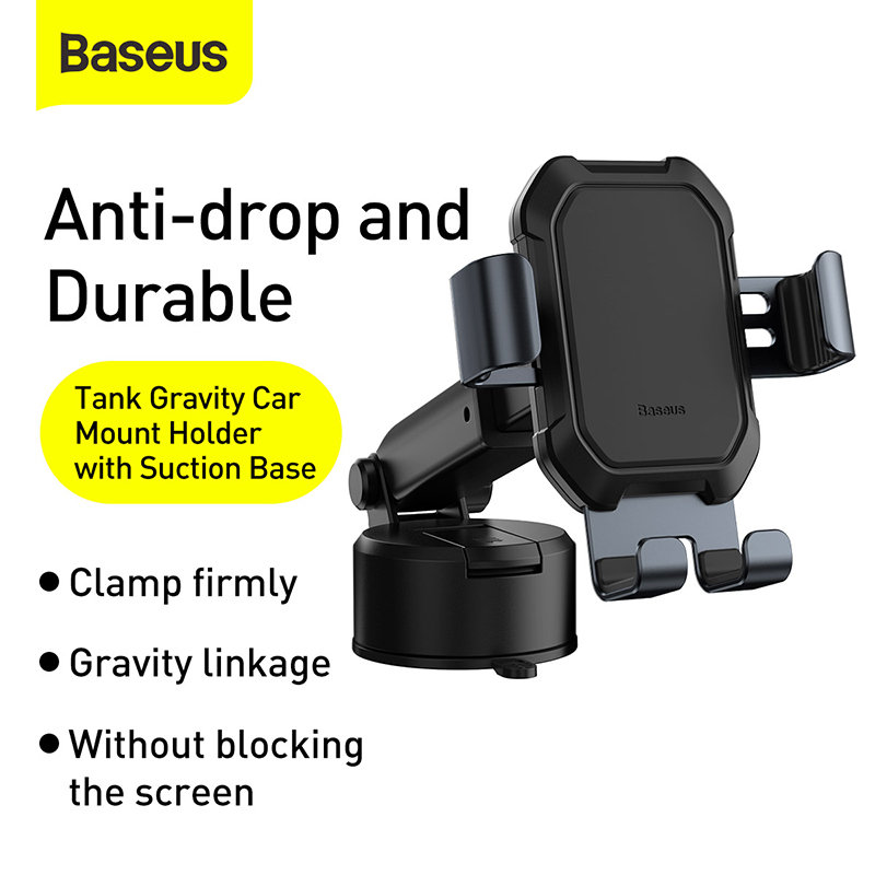 Baseus Car Phone Holder Dashboard Gravity Phone Holder Stand in Car Universal Mount GPS Support For iPhone Xiaomi Samsung Huawei