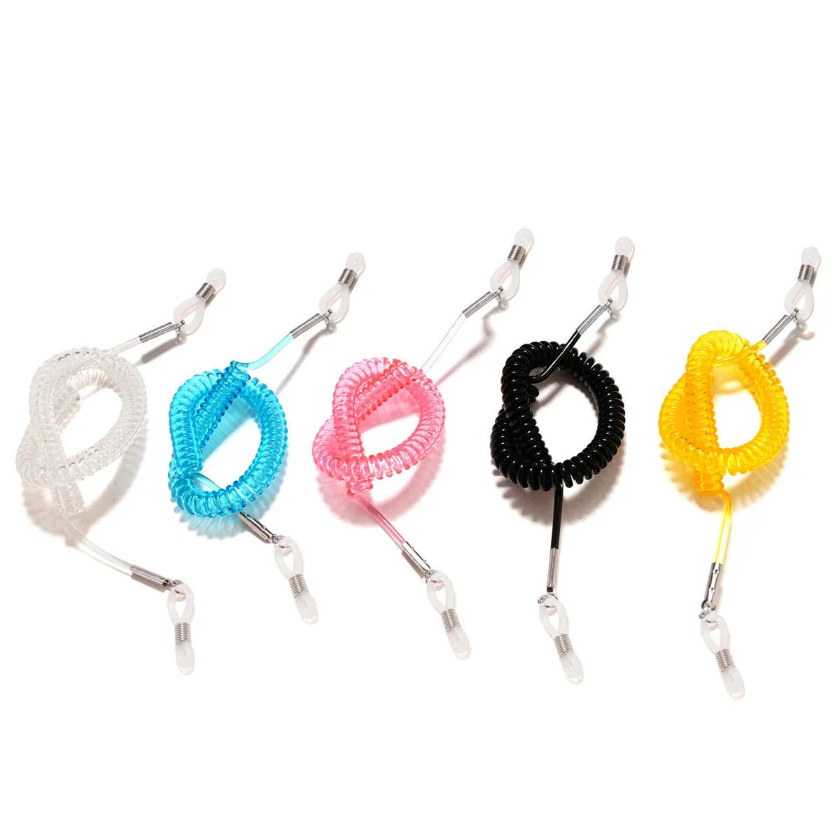 Anti-Drop Pu 2025 Spring Line Glasses Chain Sports High Elastic Stretch Eyeglasses Lanyard new Children Reading Fixed Glasses Holder Rope