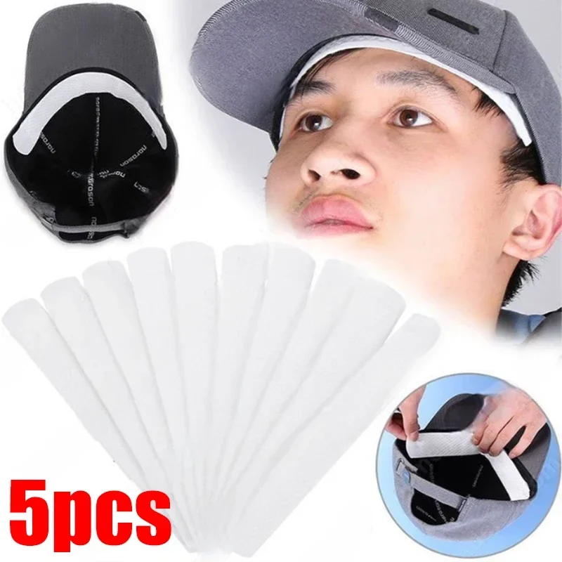 Disposable Cap Liner Moisture 2025 Wicking Sweatband Visor new Hat Size Reducer Adhesive Sweat Absorbing Strips Patch Tape Anti Dirt