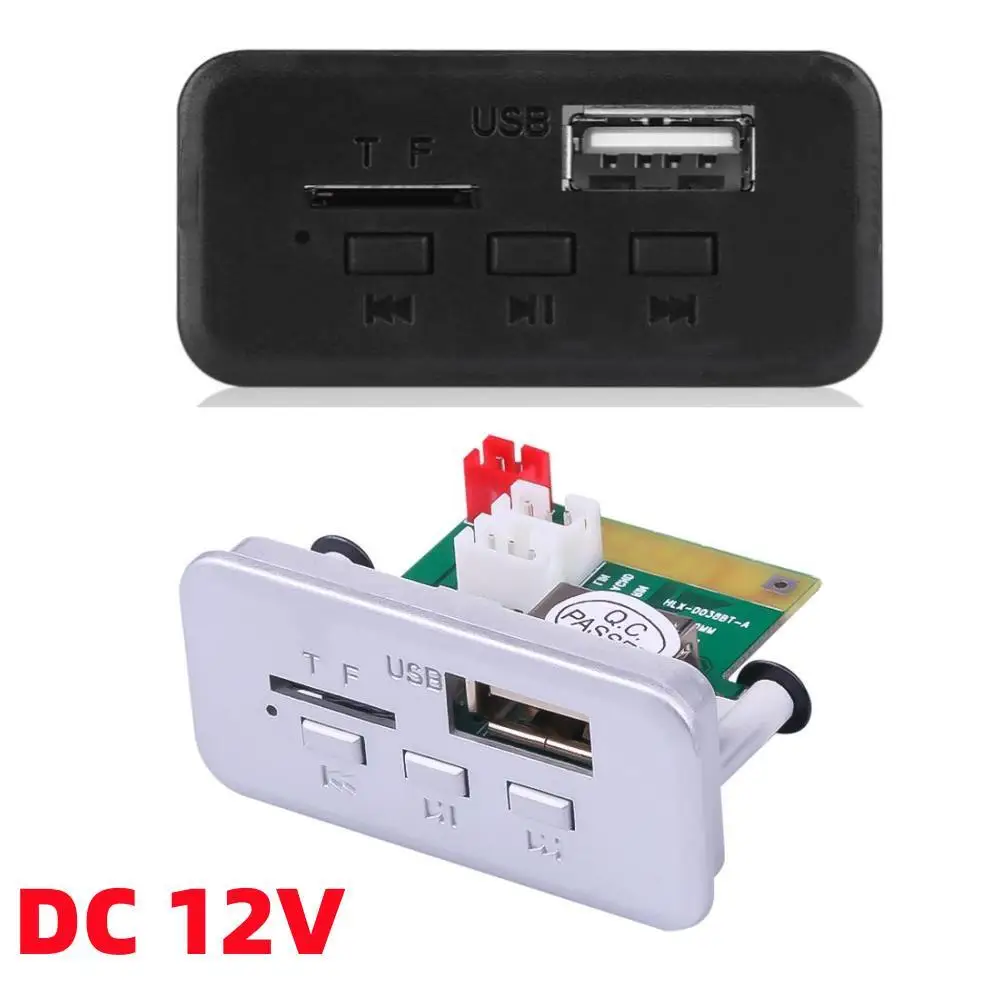 DC 12V Car USB MP3 Player Bluetooth 5.0 MP3 Decoder Decoding Board Module WMA WAV TF Card Slot USB FM For Speaker
