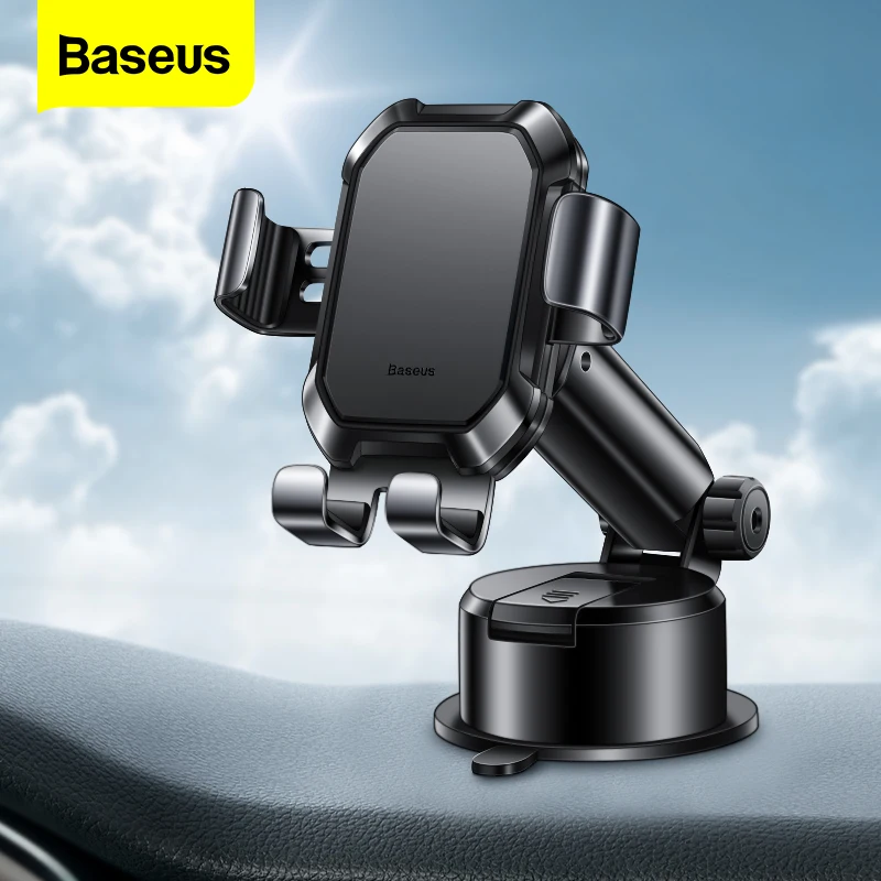 Baseus Car Phone Holder Dashboard Gravity Phone Holder Stand in Car Universal Mount GPS Support For iPhone Xiaomi Samsung Huawei