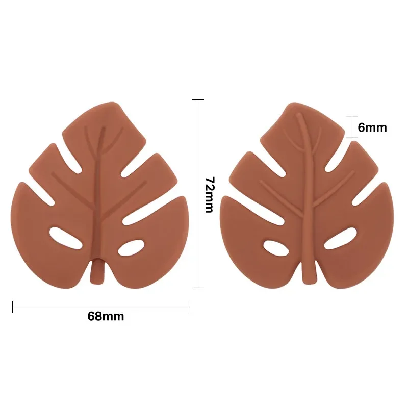 WOLIFE new 1Pc Baby 2025 Silicone Teether BPA Free Kids Teething Necklace Leaves Pendant Infant Nursing Teeth Gift Baby Pacifier