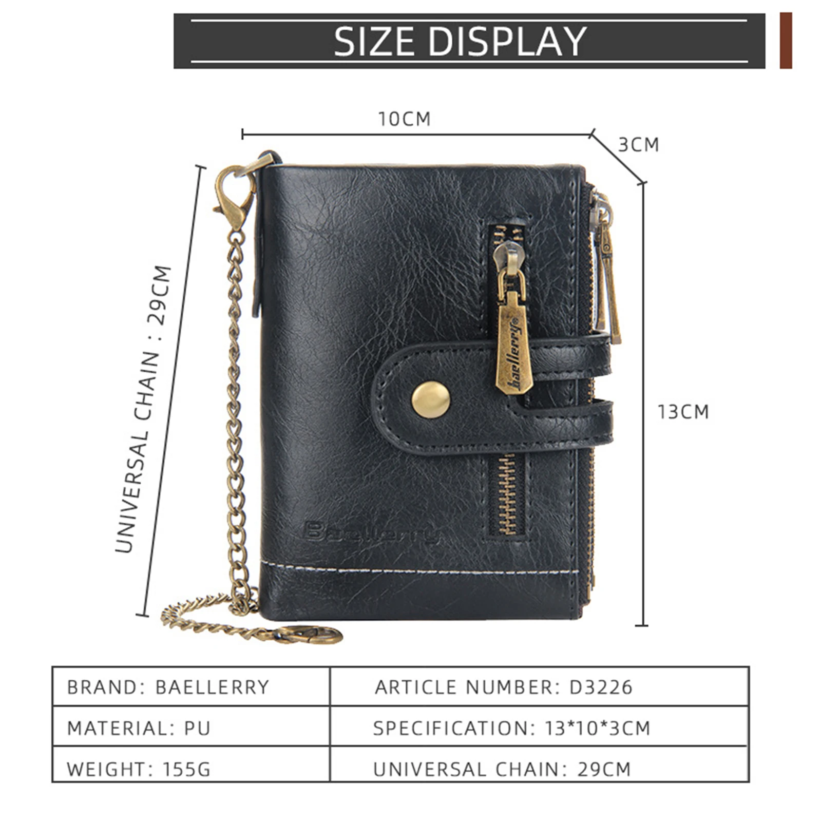 Portable Wallet Leather new Men 2025 Wallet Multi-card Holder Genuine Leather Wallet Large Capacity Vintage Purse Men with Chain