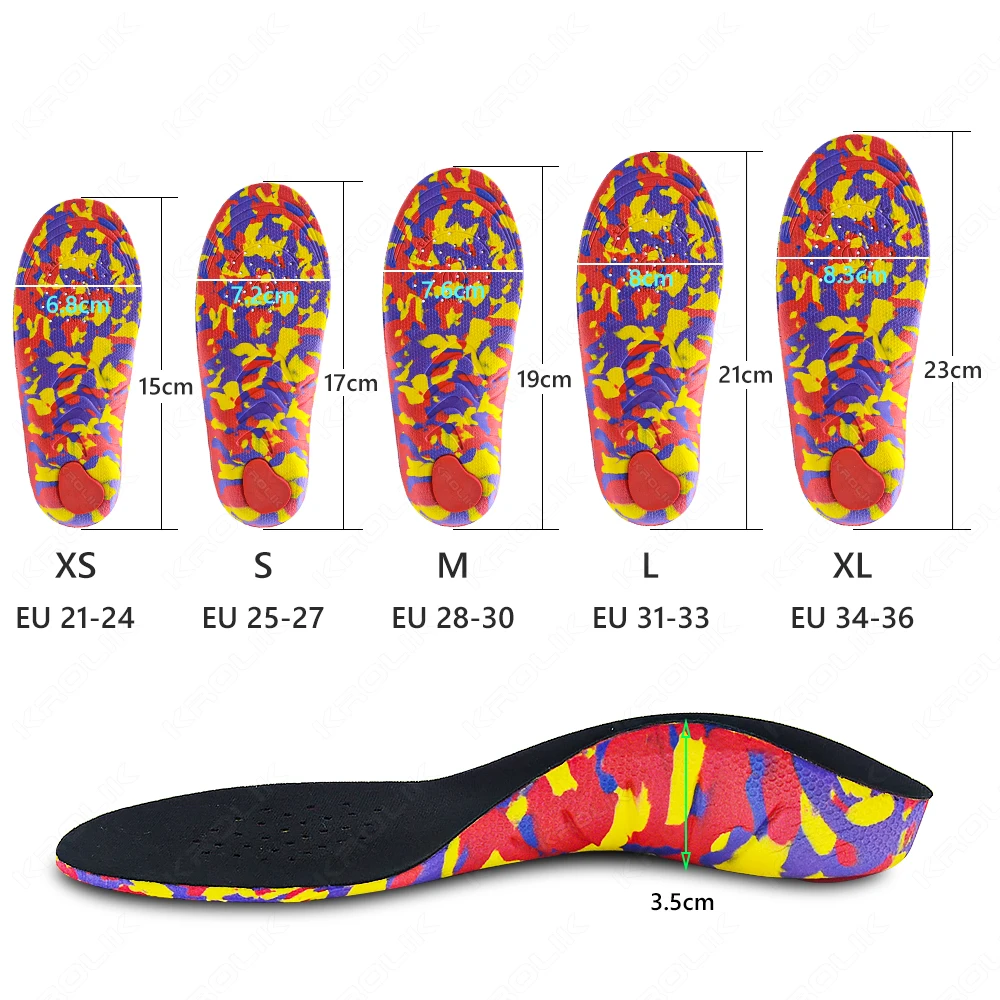 Orthopedic Insoles Kid Orthotics Flat Foot Health 2025 Sole Pad for Shoes Insert Children Arch Support Insoles for new Plantar Fasciitis