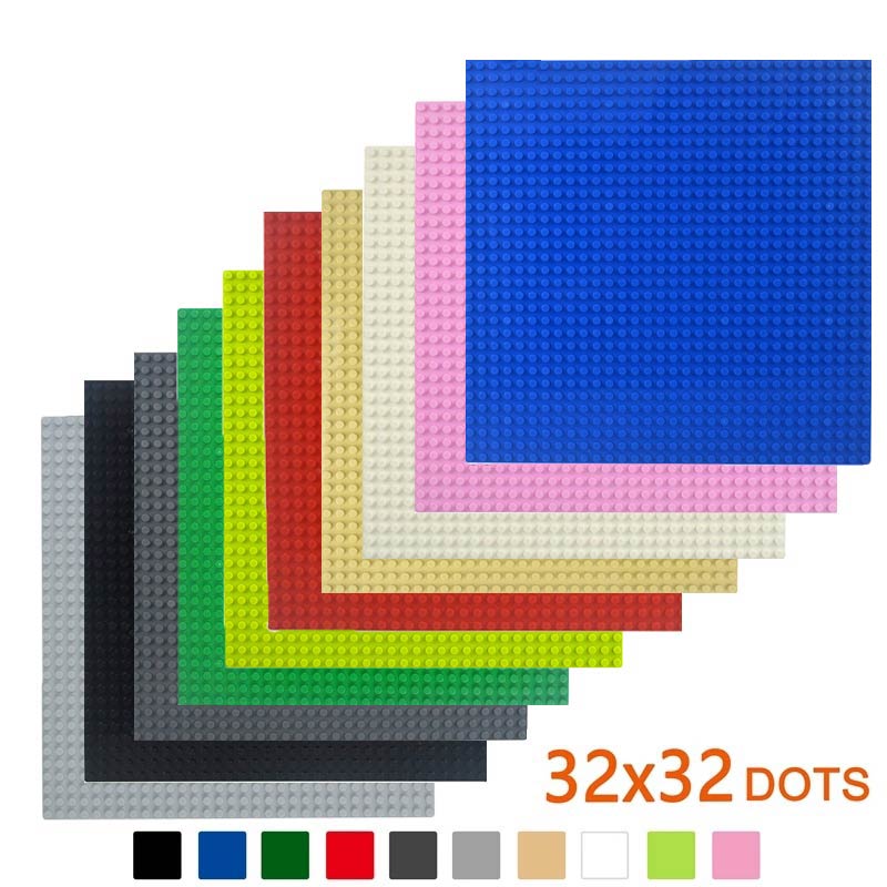 32x32 32x16 Dots Classic 3pcs Base Plates Blocks Small Size new DIY Bricks Baseplates 2025 ABS Plastic Assembly Plate Blocks For Children