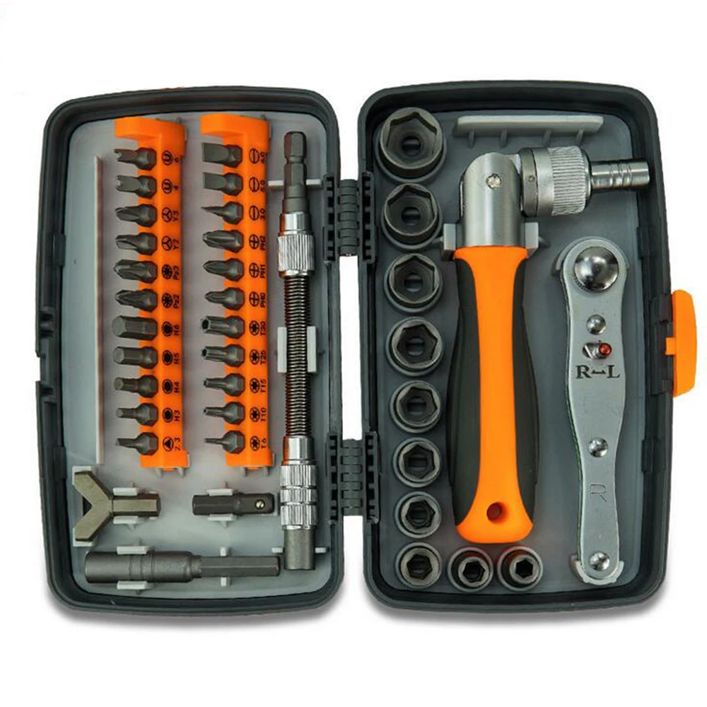 Professional maintenance tools for motorcycles bicycle quick maintain hand tool 38pcs ratchet screwdriver sleeve set Portable