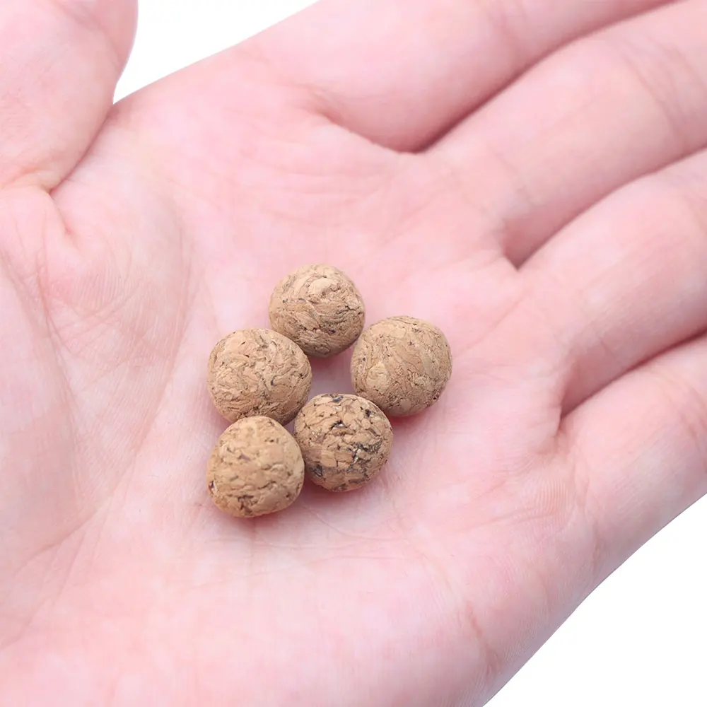 20pcs Carp Fishing Accessories Cork Ball 10mm Pop Up Boilie Fishing Bait Floating Method Feeder Hair Rig Fishing Tackle Lures