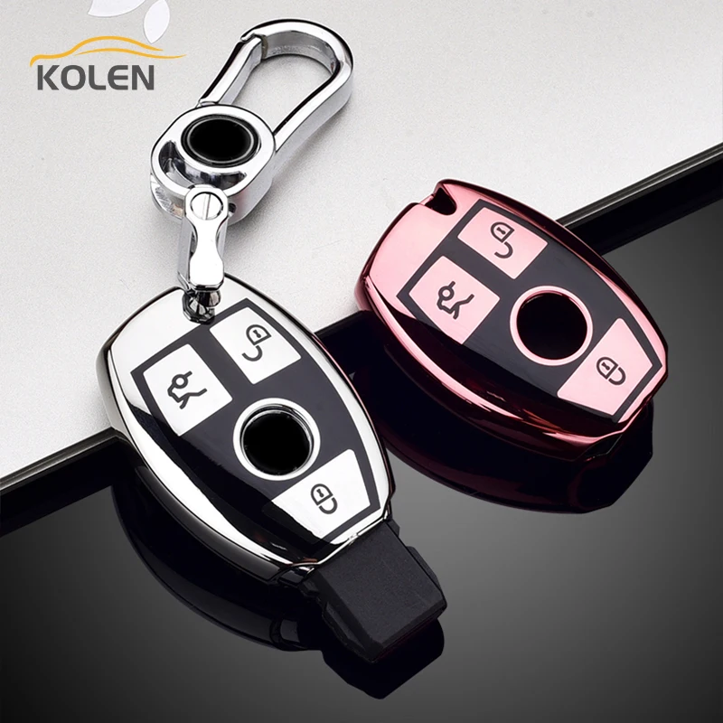Soft TPU Car Remote Key Case Cover Fob For Mercedes Bnez new CLA 2025 GLC GLA GLK W203 W210 W211 W204 W176 A B C R Class AMG Accessories