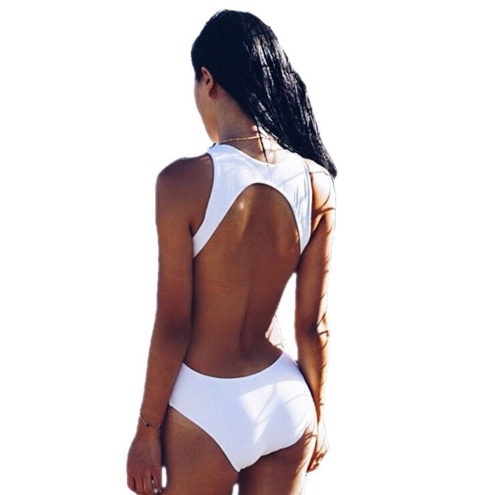 Ddmytiger Wind Sexy Naked Back One Piece Bikini Size Chest Gathered To Cover Belly Conservative Hot Spring Swimsuit Female