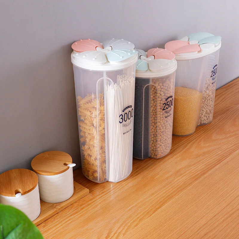 Kitchen Storage Box Food Storage Box Kitchen Supplies new Grain Storage 2025 Tank Moisture-Proof Sealed Cans Transparent Organizers