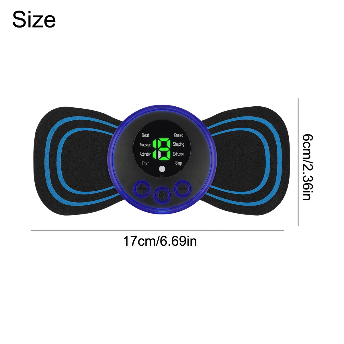 Portable EMS Mini Neck Massager Electric Back Shoulder Massager Cervical Massage Patch Stimulator Cervical Spine Relaxation