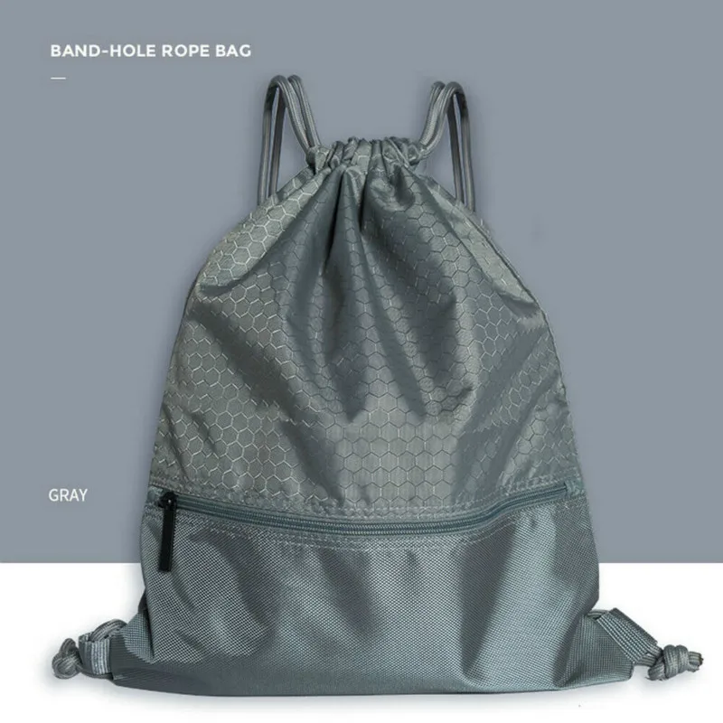 Travel Home String Drawstring Backpack Cinch Sack Gym Tote Bag School Sport Pack Large High Capacity Book Bag