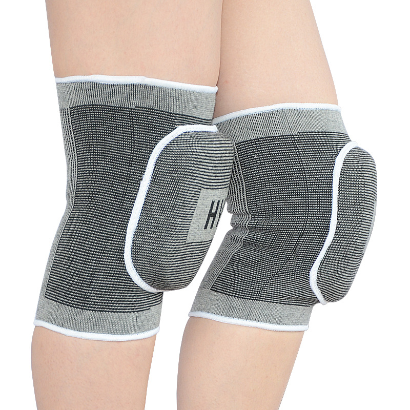 1 Pair Thickened Knitted Knee Pad Sport Sponge 2025 Knee Brace for Volleyball Dance Soccer Work Garden new Breathable Absorb Sweat Warm