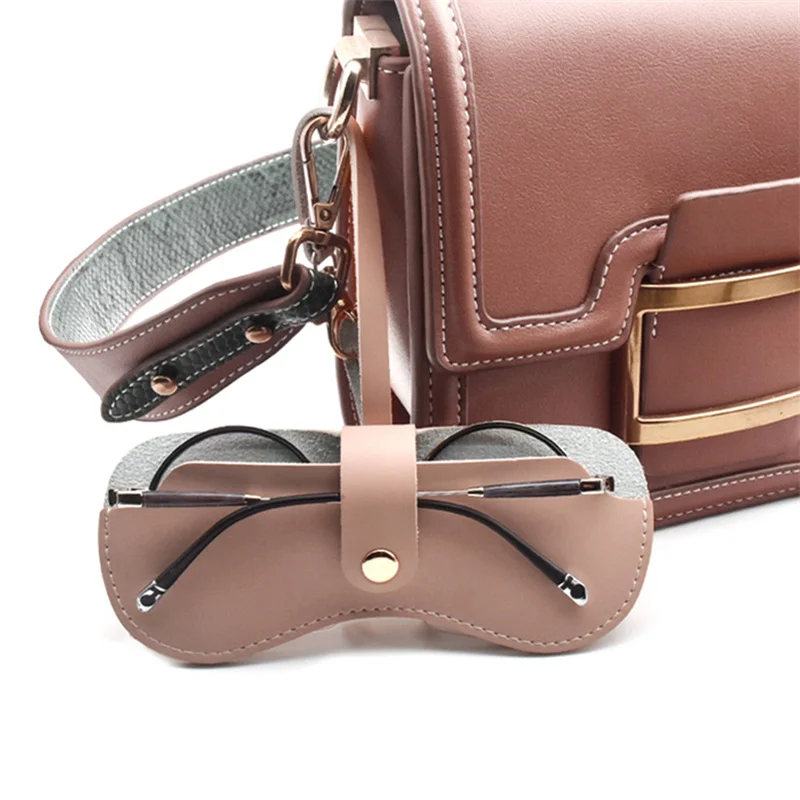 Portable Ultra-thin Glasses Case PU Leather Sunglasses Storage Box Simplicity Snap Eye Glasses Container Cover Eyewear Bags