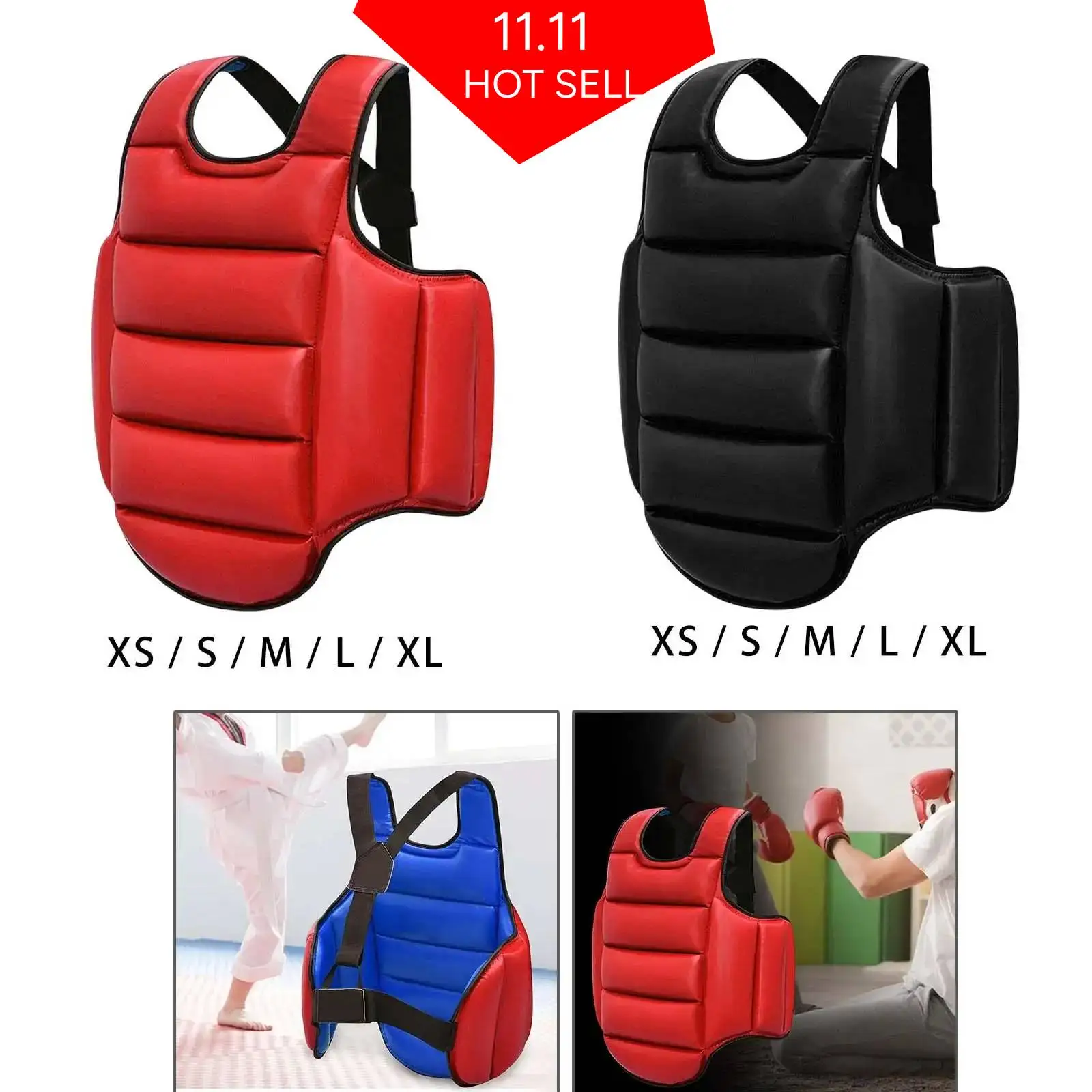 Taekwondo Protector Vest Rib Shield Armour Protector Body Mma Karate Chest Guard for Muay new Thai 2025 Heavy Punching Kickboxing Sanda