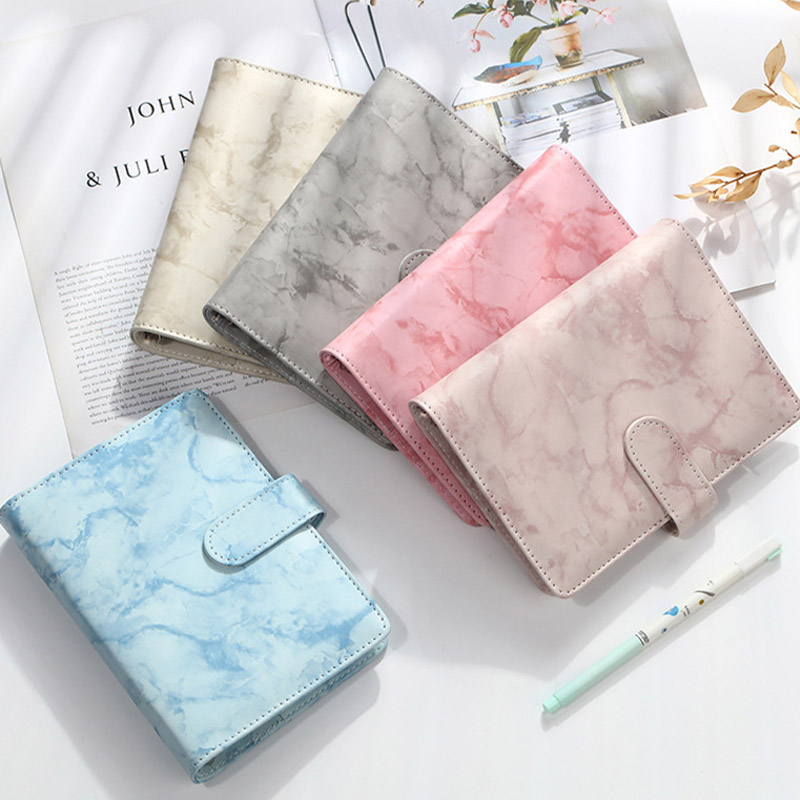 A6 PU Leather Budget Binder Cash Envelopes Planner Organizer, with Zipper Envelopes, Expense Budget Sheets for Financial Saving
