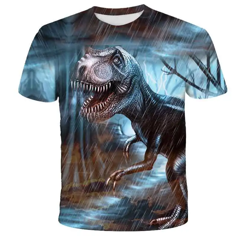 Kids Boys T-shirt new Cool Jurassic World Dinosaur T Shirt Boy Clothes Summer Short Sleeve Tee 2025 Shirts Children Clothing Girls Tops